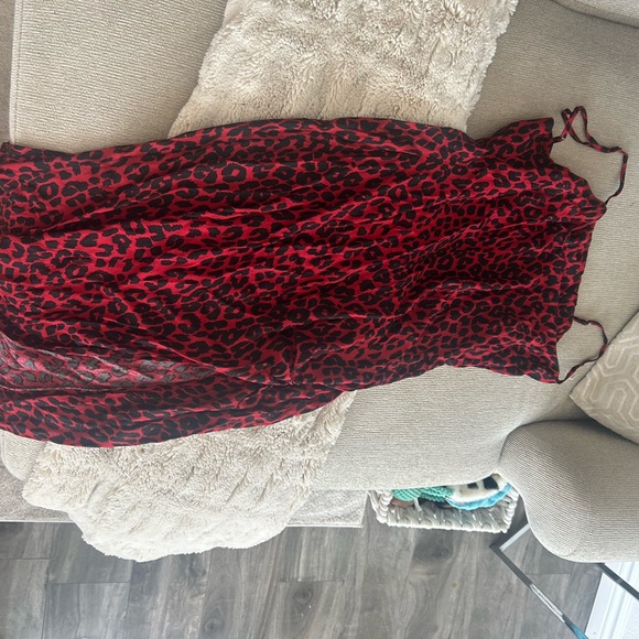 REFORMATION Desert Dress in Wildcat in red/black - Picture 5 of 6